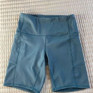 Blue mid length women’s spandex SM